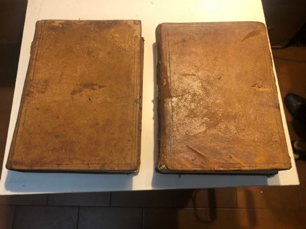 two tomes from the 1800s
    