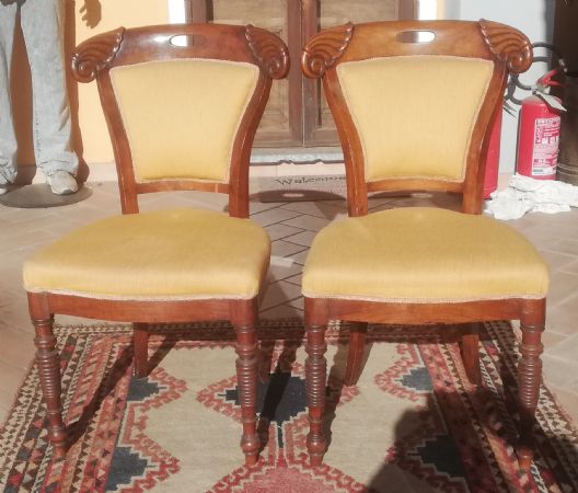 two Charles X chairs
    