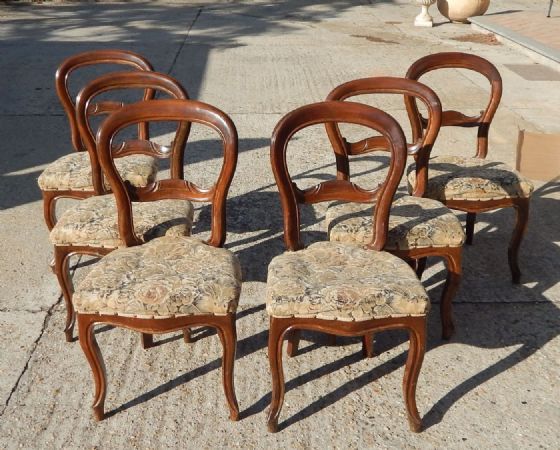 groupe de six chaises Luigi Filippo
    