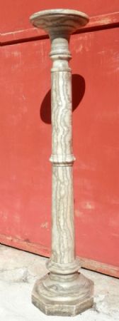veined marble column