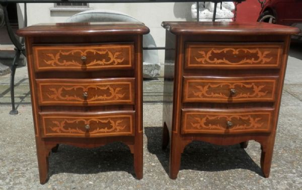 pair of bedside Louis XV style
