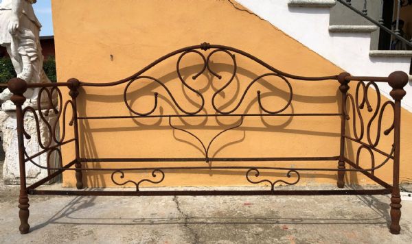 wrought iron bed
    
