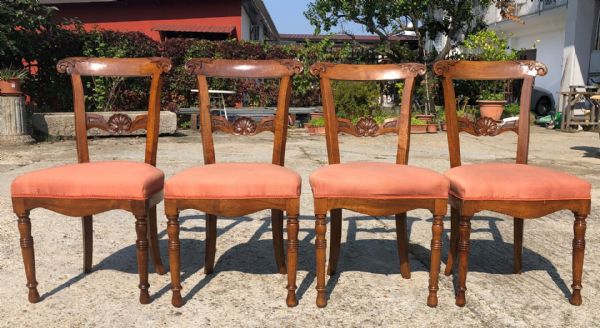 four Charles X chairs
    